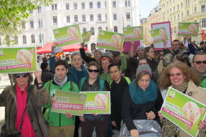 Die Grünen am TTIP-Aktionstag. 